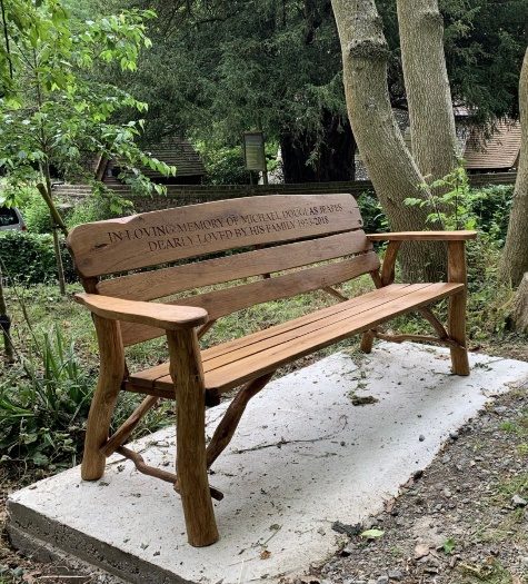 Seated in Heavenly Places memorial bench